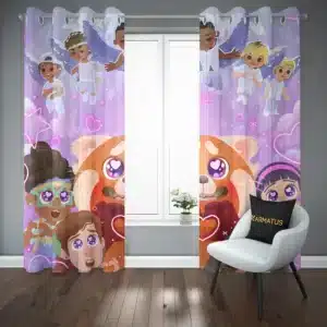 پرده پانچ طرح قرمز شدن Turning Red