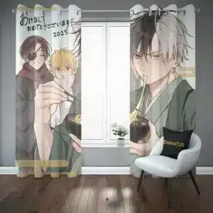 پرده پانچ طرح باد شکن Wind Breaker