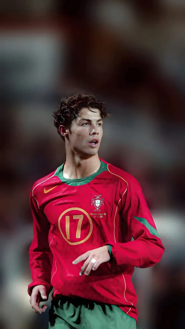 والپیپر رونالدو با پیراهن قرمز تیم ملی پرتغال در جام ملت‌های اروپا