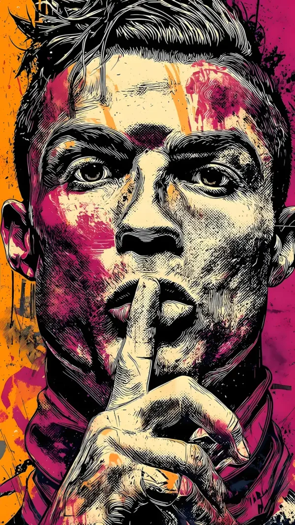 والپیپر کریستیانو رونالدو با کیفیت 4K در حال جشن گل برای موبایل و کامپیوتر