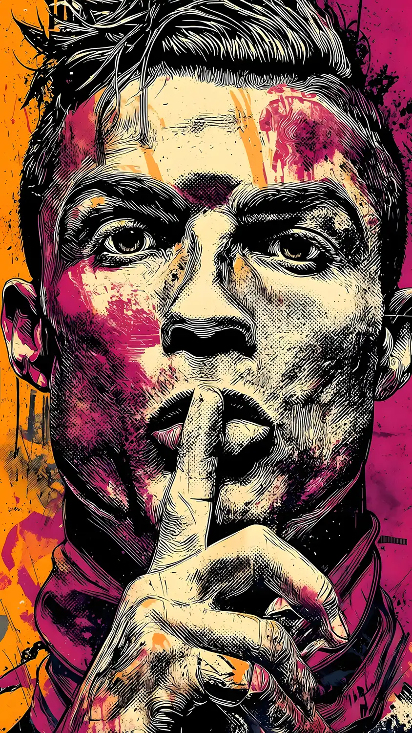 والپیپر کریستیانو رونالدو با کیفیت 4K در حال جشن گل برای موبایل و کامپیوتر