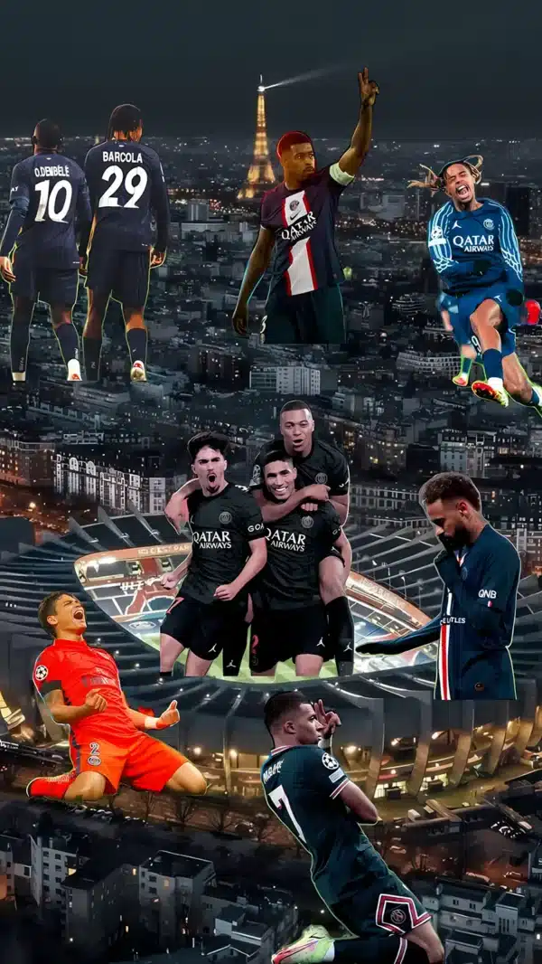 تصویر کیلیان امباپه در لباس پاریس سن ژرمن