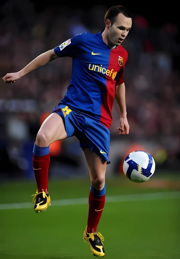 والپیپر اینیستا پیراهن بارسلونا افسانه‌ای