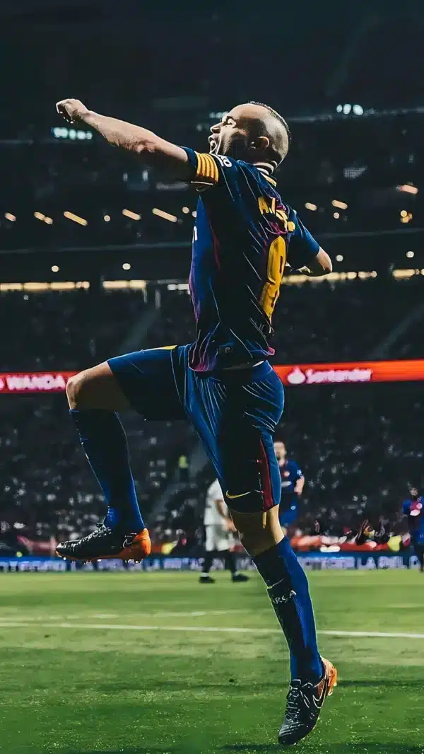 والپیپر اینیستا پیراهن بارسلونا افسانه‌ای