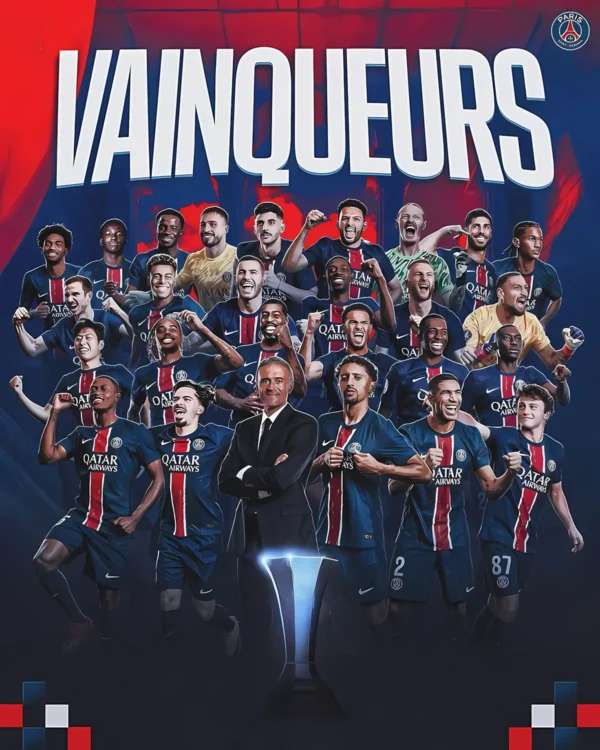 والپیپر پاشریس سن ژرمن با ترکیب تیم کامل