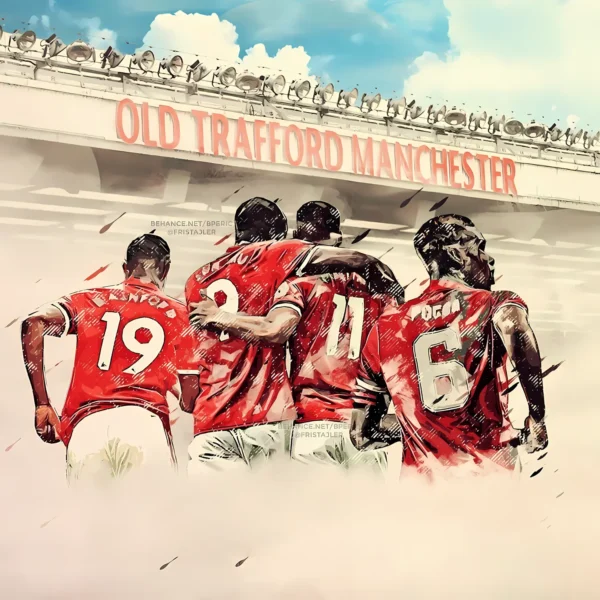 والپیپر منچستر یونایتد لحظه قهرمانی اروپا