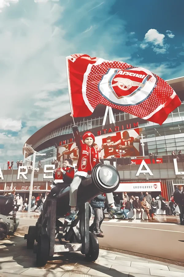 والپیپر آرسنال ورزشگاه امارات در شب