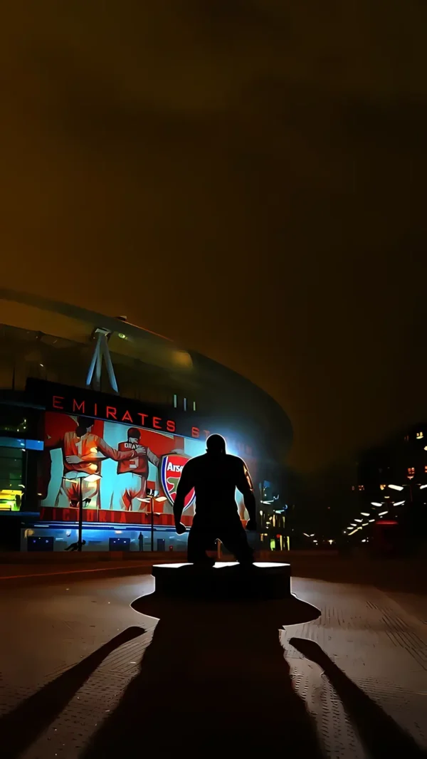 والپیپر آرسنال ورزشگاه امارات در شب