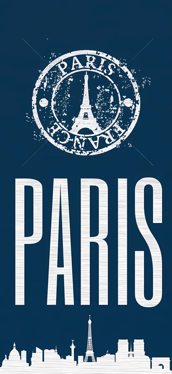 والپیپر پاریس سن ژرمن با لوگو باشگاه