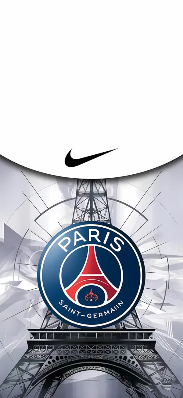والپیپر پاریس سن ژرمن با لوگو باشگاه