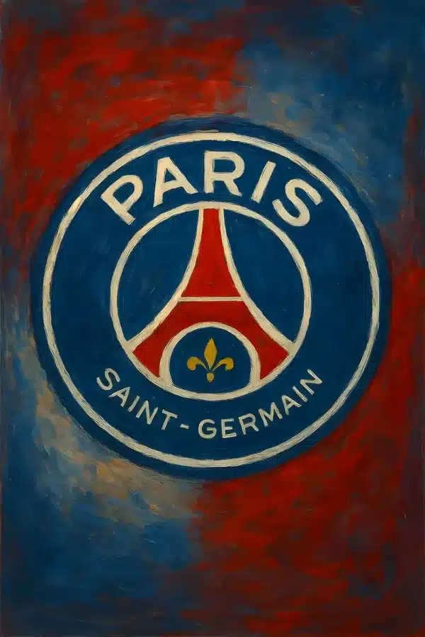 والپیپر پاریس سن ژرمن با لوگو باشگاه