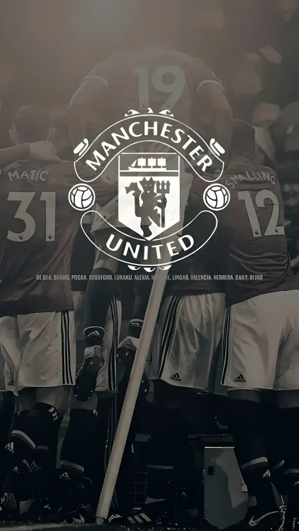 والپیپر لوگوی منچستر یونایتد با کیفیت K4