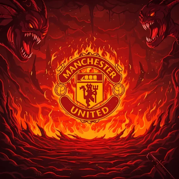 والپیپر لوگوی منچستر یونایتد با کیفیت K4