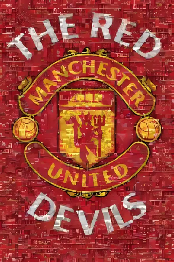 والپیپر لوگوی منچستر یونایتد با کیفیت K4