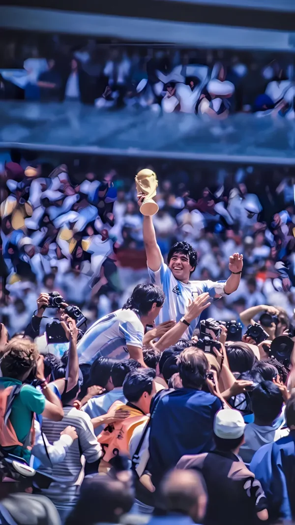 والپیپر مارادونا با پیراهن ناپولی