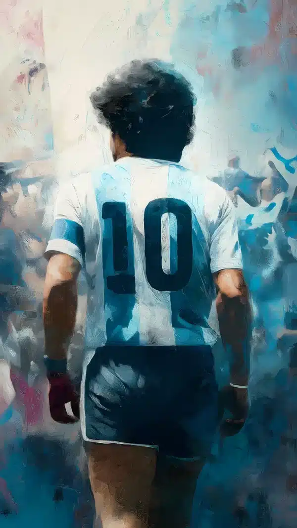 والپیپر مارادونا با لباس تیم ملی آرژانتین