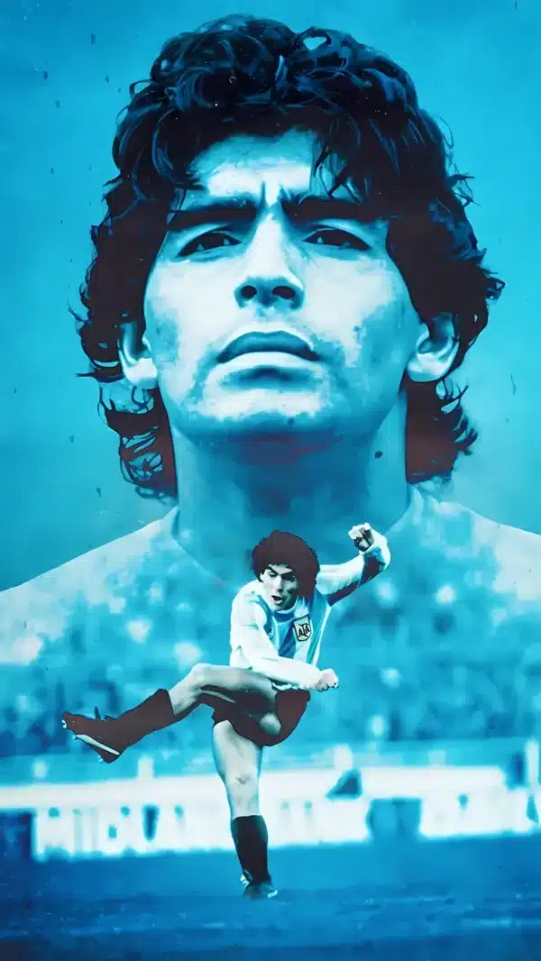 والپیپر مارادونا با لباس تیم ملی آرژانتین