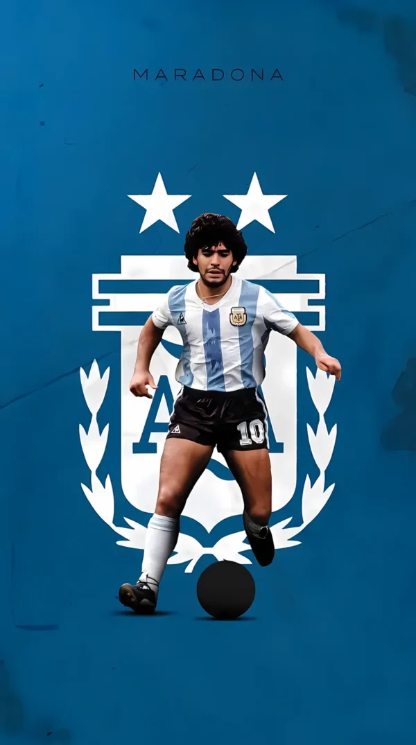 والپیپر مارادونا با لباس تیم ملی آرژانتین