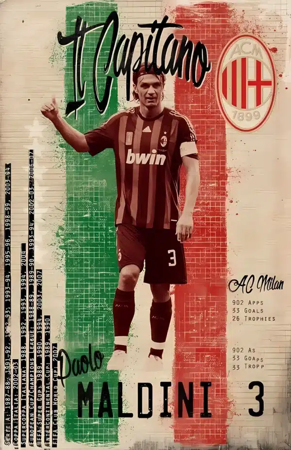 والپیپر مالدینی با لباس تیم ملی ایتالیا