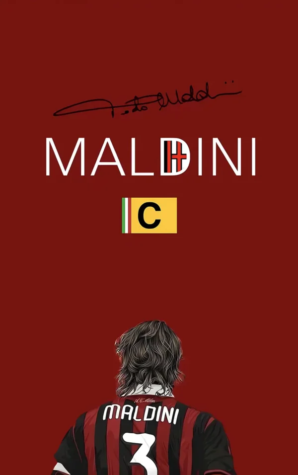 والپیپر مالدینی با لباس تیم ملی ایتالیا