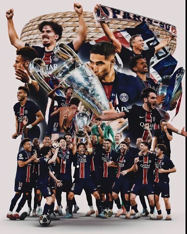 والپیپر پاریس سن ژرمن با حضور لیونل مسی