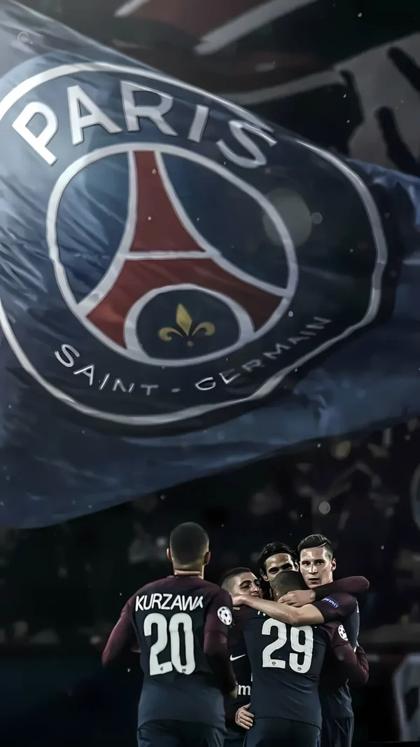 والپیپر پاریس سن ژرمن با حضور لیونل مسی