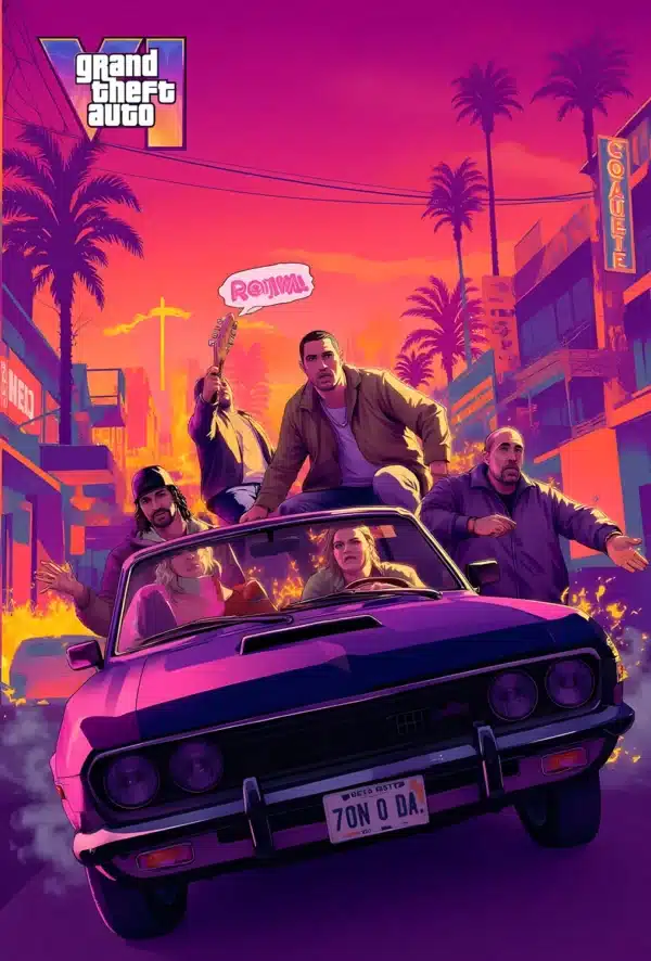 کاراکترهای اصلی GTA 6 - والپیپر HD