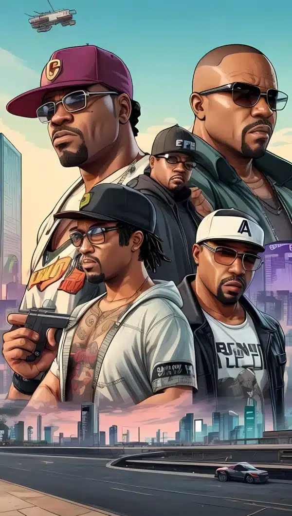 کاراکترهای اصلی GTA 6 - والپیپر HD