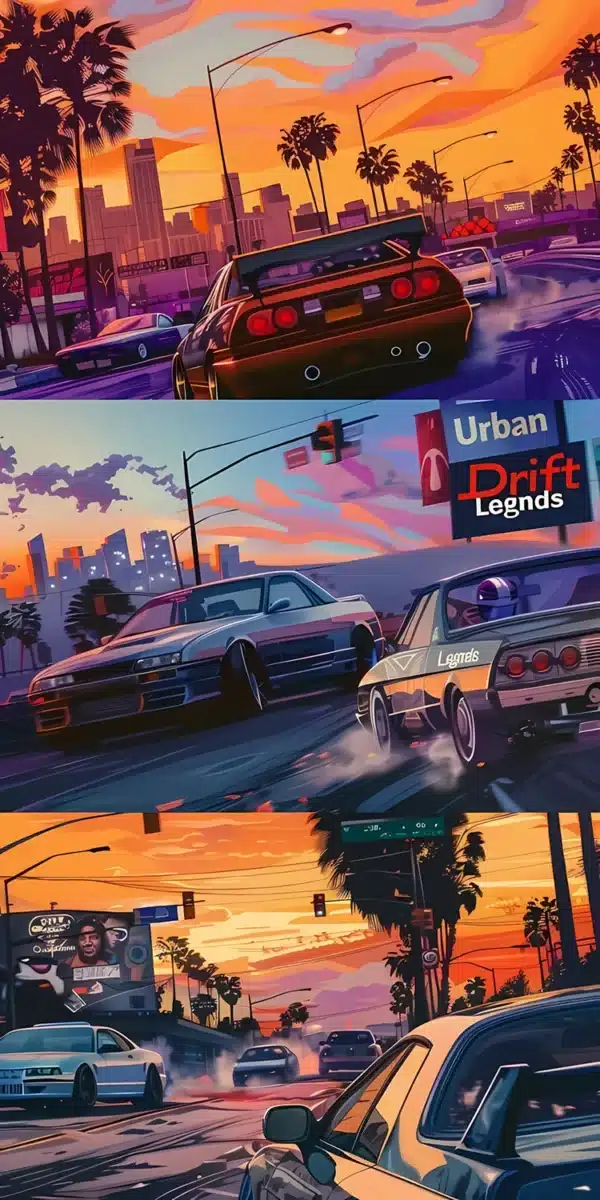 صحنه اکشن با خودروی اسپرت در GTA 6 - والپیپر HD