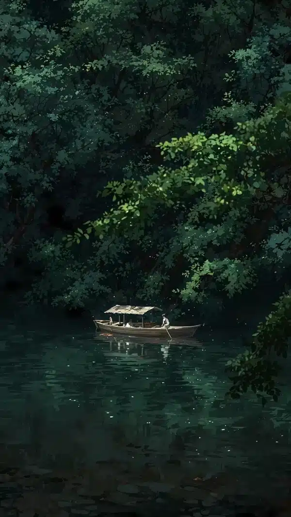 والپیپر جنگل تاریک و رازآلود