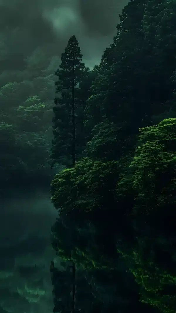 والپیپر جنگل تاریک و رازآلود