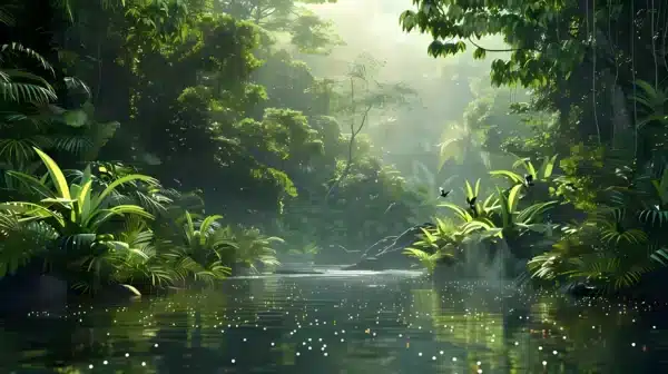 والپیپر جنگل تاریک و رازآلود