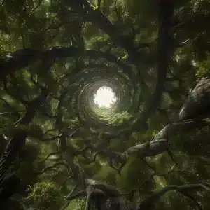 والپیپر جنگل با کیفیت 4K برای دسکتاپ forest wallpaper