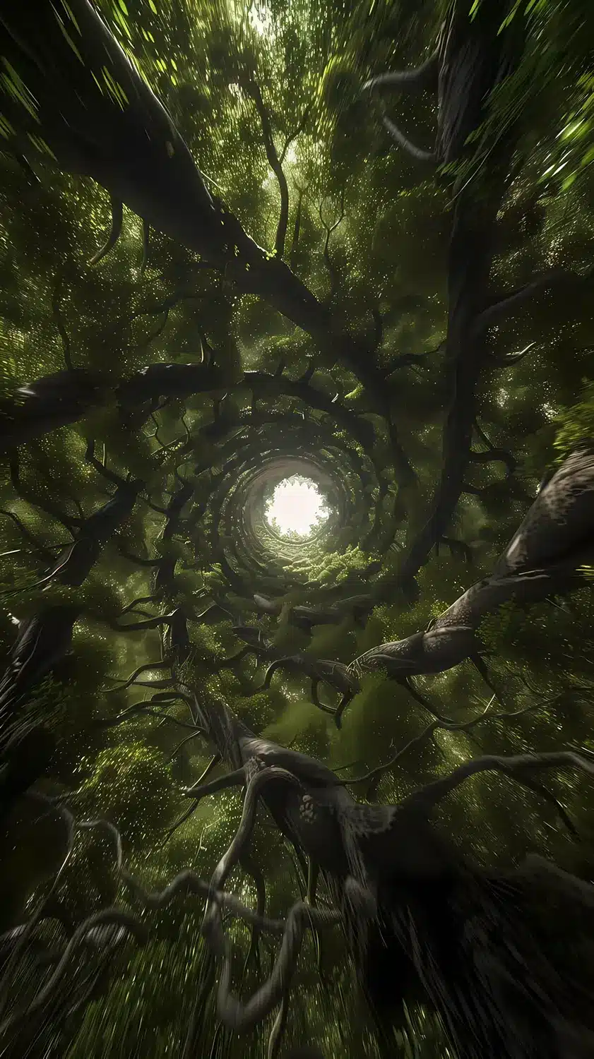 والپیپر جنگل با کیفیت 4K برای دسکتاپ forest wallpaper