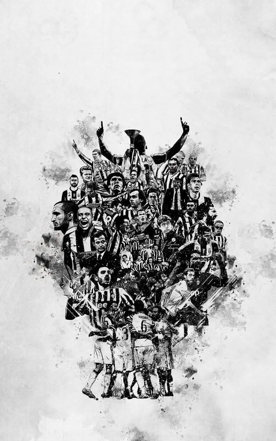 والپیپر یونتوس Juventus قهرمانی سری آ با کیفیت 4K