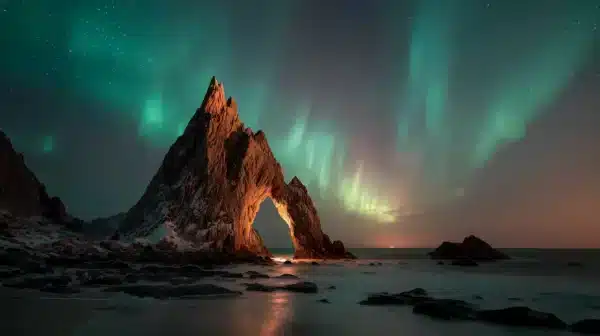 والپیپر طبیعت 2026 جنگل مه‌آلود با نورپردازی سینمایی - HD