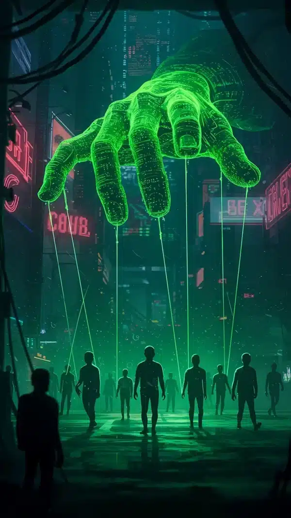 والپیپر فوتوریستی و تکنولوژی 2026 با افکت نئونی - HD