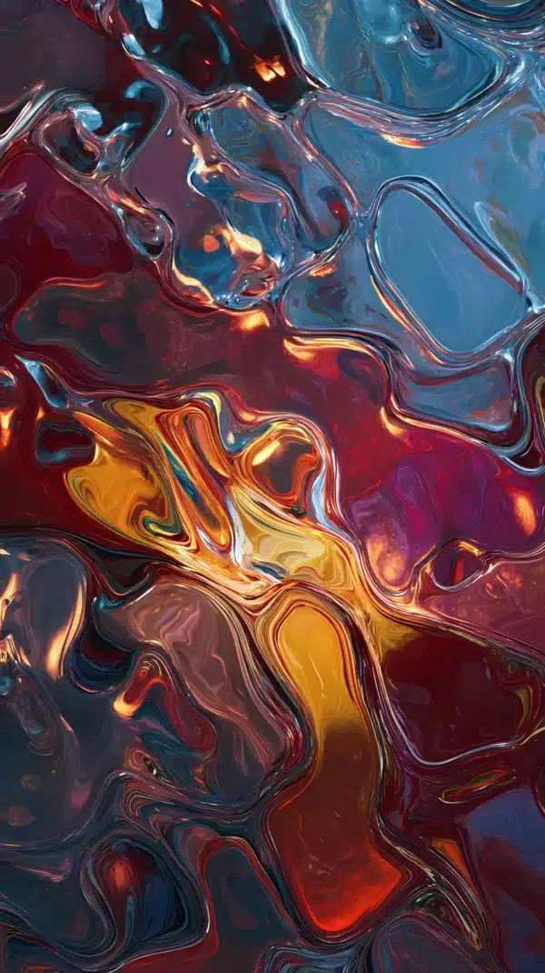 والپیپر گرادیانت رنگی 2026 با ترکیب آبی-بنفش ملایم - 4K