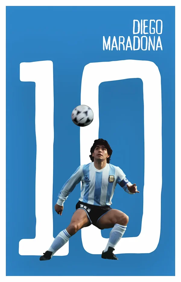 والپیپر مارادونا با طراحی هنری و کیفیت 4K