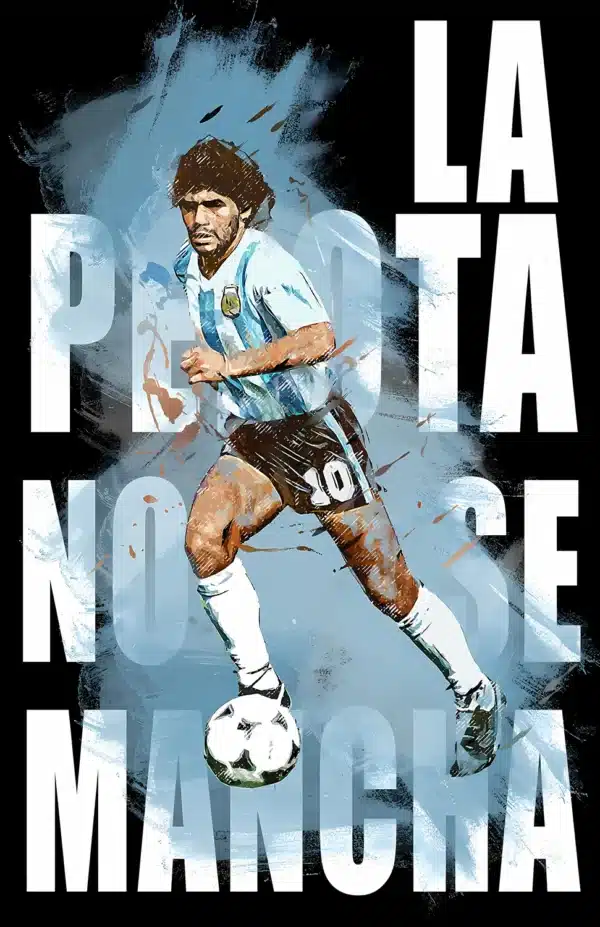 والپیپر مارادونا با طراحی هنری و کیفیت 4K