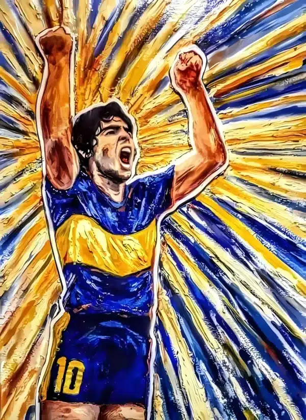 والپیپر مارادونا با طراحی هنری و کیفیت 4K