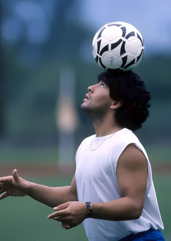 تصویر مارادونا در لحظه گل افسانه‌ای به انگلیس