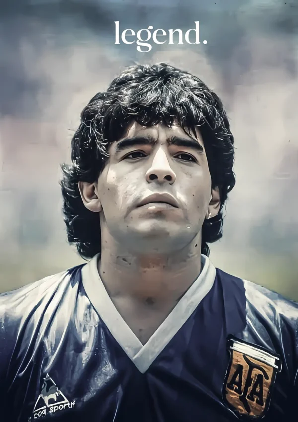 تصویر مارادونا در لحظه گل افسانه‌ای به انگلیس