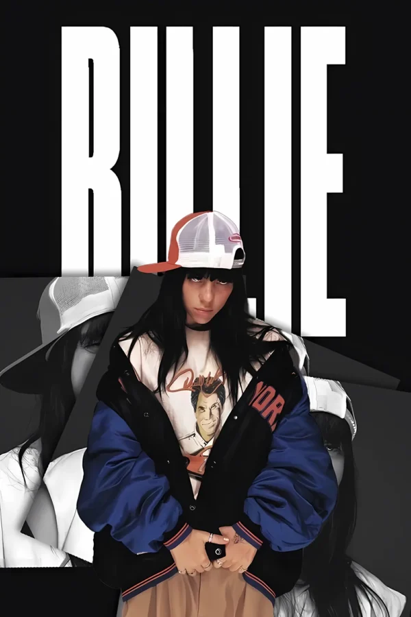 تصویر زمینه بیلی آیلیش با لباس‌های گشاد و اسپرت