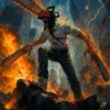 والپیپر Chainsaw Man دنجی