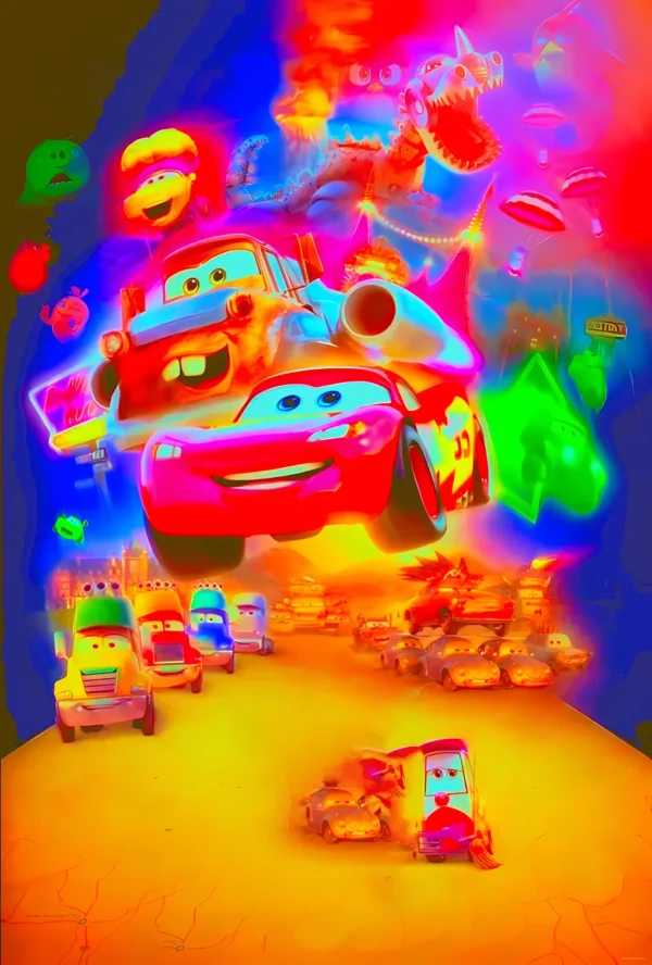 والپیپر پوستر گروهی ماشین ها