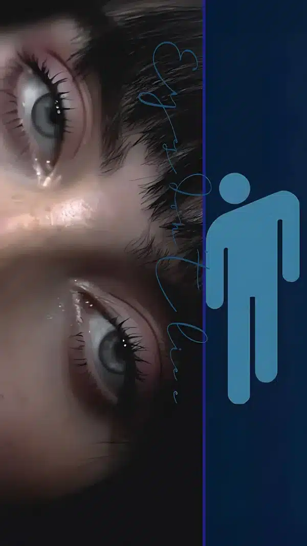 تصویر زمینه بیلی آیلیش با لوگو شخصی و طراحی خاص