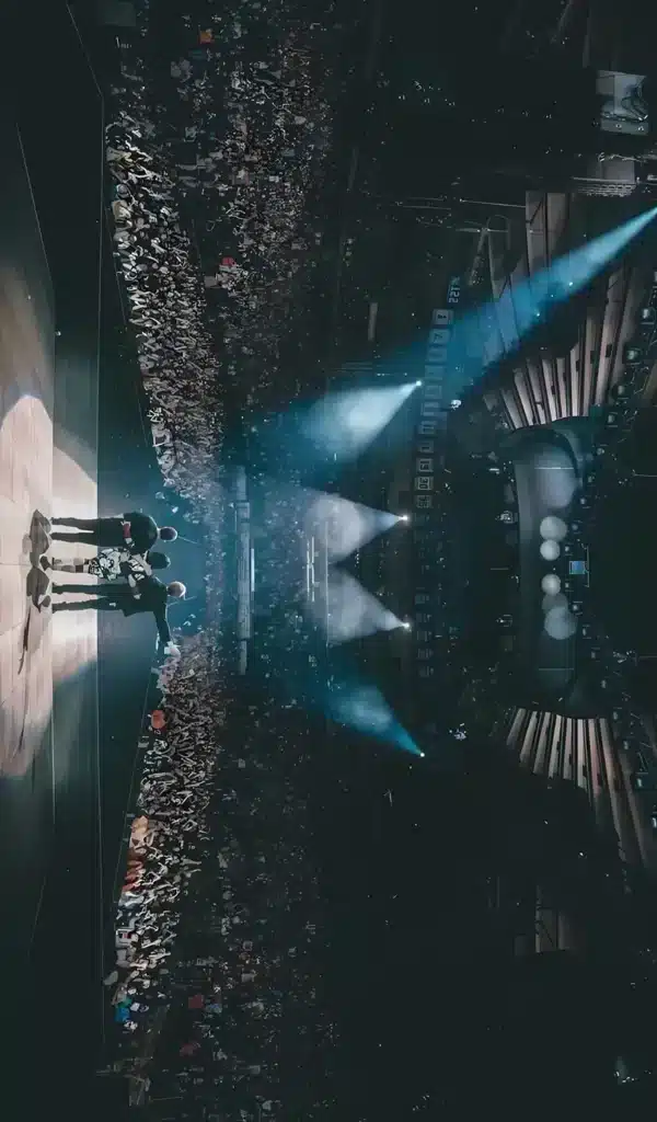 عکس پس زمینه بیلی آیلیش در حال اجرای زنده