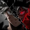 والپیپر Black Clover حالت شیطانی آستا با شمشیر
