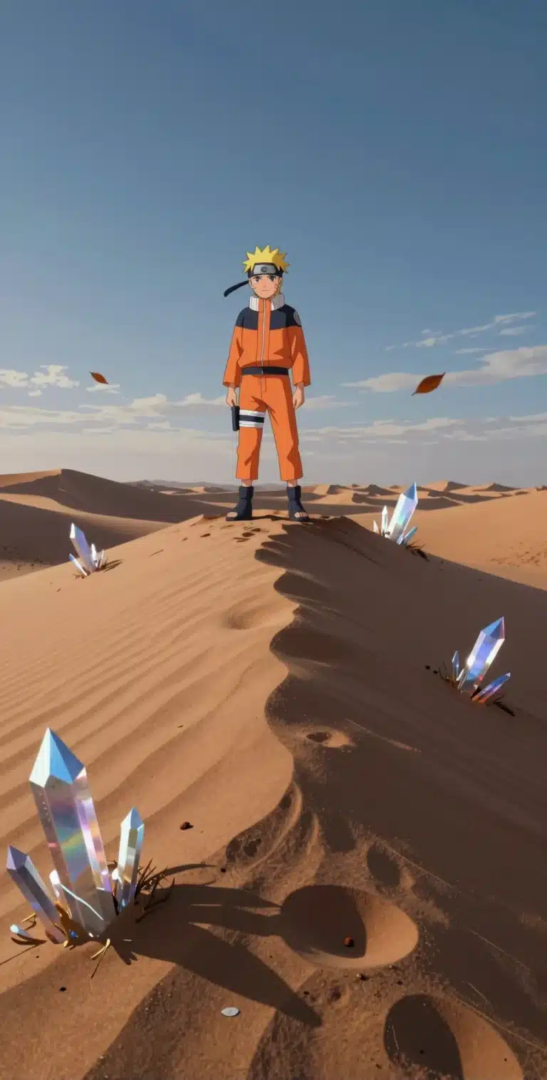 دانلود والپیپر ناروتو در بیابان | مدل NAR4